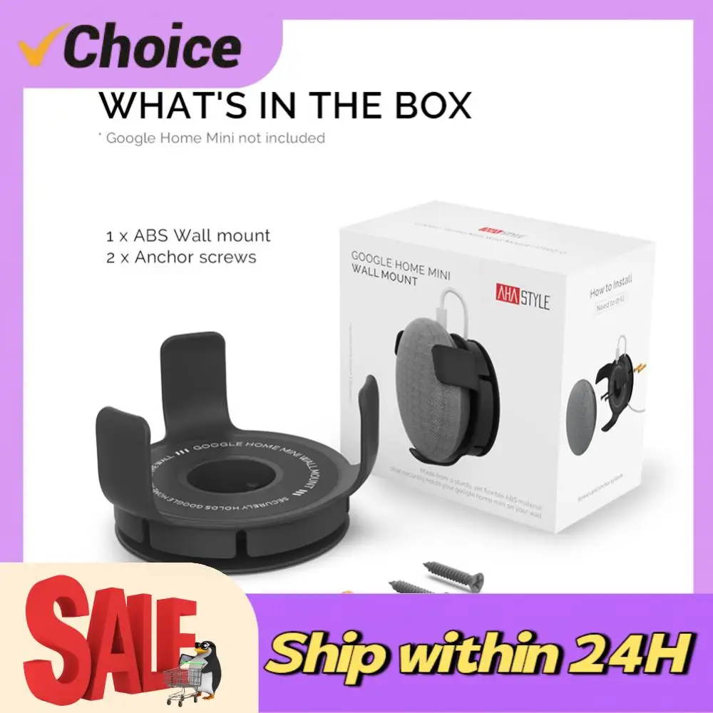 Soporte de Pared para Altavoz, Soporte para Altavoz, Soporte para Google Home Mini, Soporte para Asistente de Voz con Audio