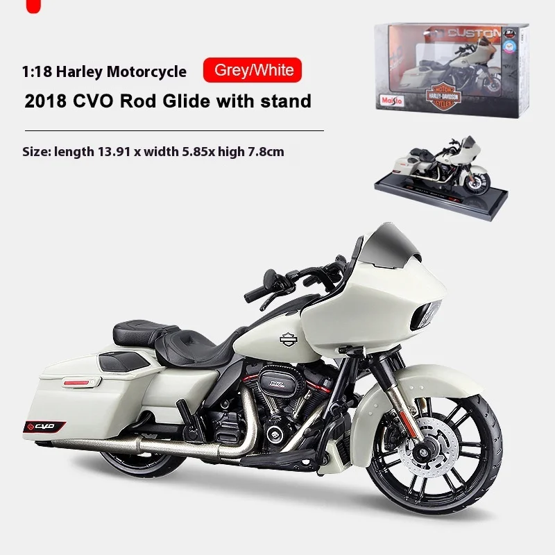 New Maisto 1:18 Harley 2018cvo Breakthrough Successor Big Spring Simulation Alloy Motorcycle Model Toy Ornaments Collection