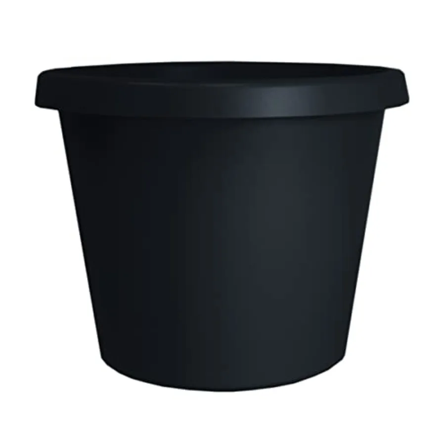 

16 Inch Round Prima Planter Durable Plastic Plant Pot with Rolled Rim Ideal for Indoor and Outdoor Use Perfect for Growing Plan