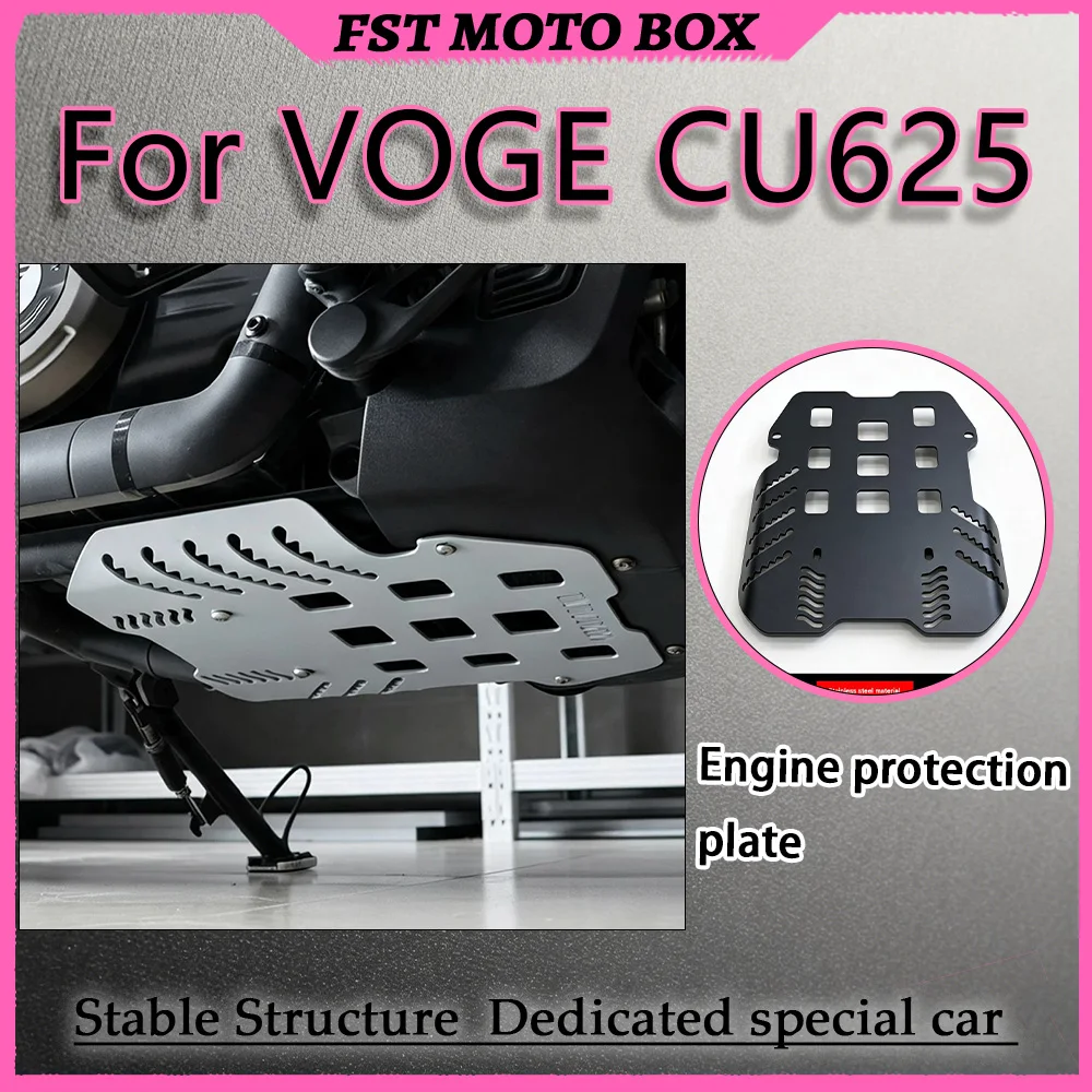 For VOGE CU625 Bottom Drainage Decorative Skid Plate Wrap-Around Style Underbody Piping Beautification Enhances Overall American