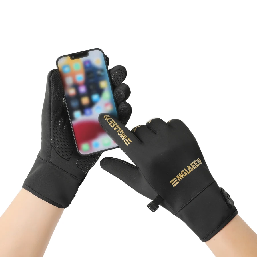 قفازات شتوية جديدة للرجال لعام 2025 لركوب الدراجات النارية شاشة لمس حرارية مانعة للانزلاق مقاومة للماء قفازات تزلج مبطنة بالصوف لركوب الدراجات #2