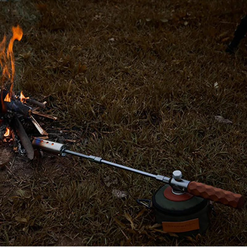 Outdoor Camping Flame Gun Barbecue Igniter Detachable For Mountain Gas Tank Cassette Gas Tank High-power Flame Gun（NO Gas Tank）