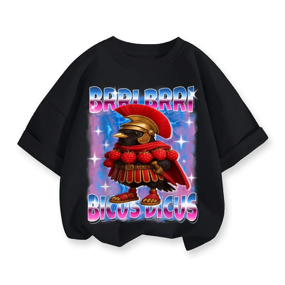 

Just A Boy Who Love Brainrot Meme Italian Bootleg Boys Girls Kids T-Shirt AI Italian Animals Y2k Graphic Outfit Cotton Tees