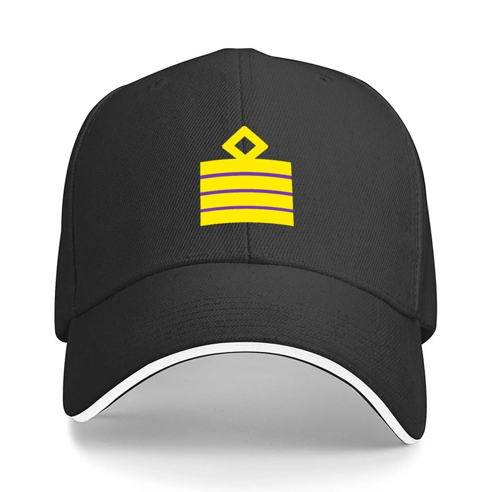 

Maritime Rank - Chief Engineer Epaullettes (Diamond). Black. Sailor ONE Baseball Cap party Hat Icon Anime Hat For Girls Men's