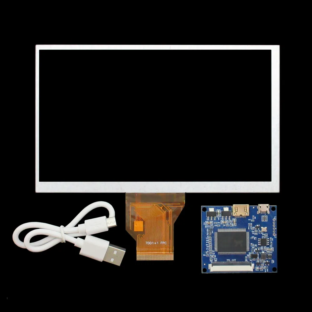 7 Inch AT070TN90 92 LCD Display Screen Monitor Driver Control Board Mini HDMI-Compatible For Raspberry Pi Development Board PC