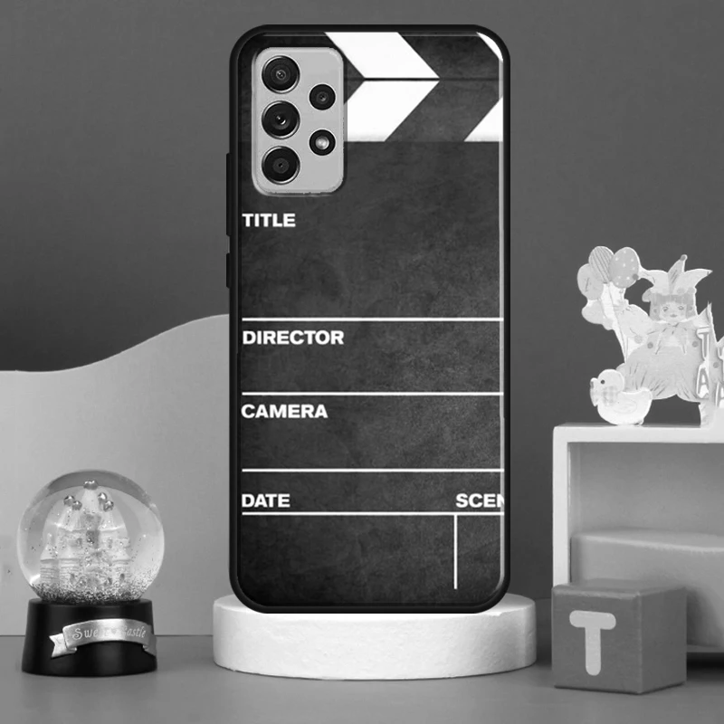 Clapperboard Case For Samsung A51 A71 A31 A41 A12 A22 A32 A52 A72 A54 A52S A34 A73 A53 Coque Fundas