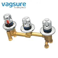 Bathtub split faucet jacuzzi bathtub faucet three-piece water separator hot and cold water switch accessories