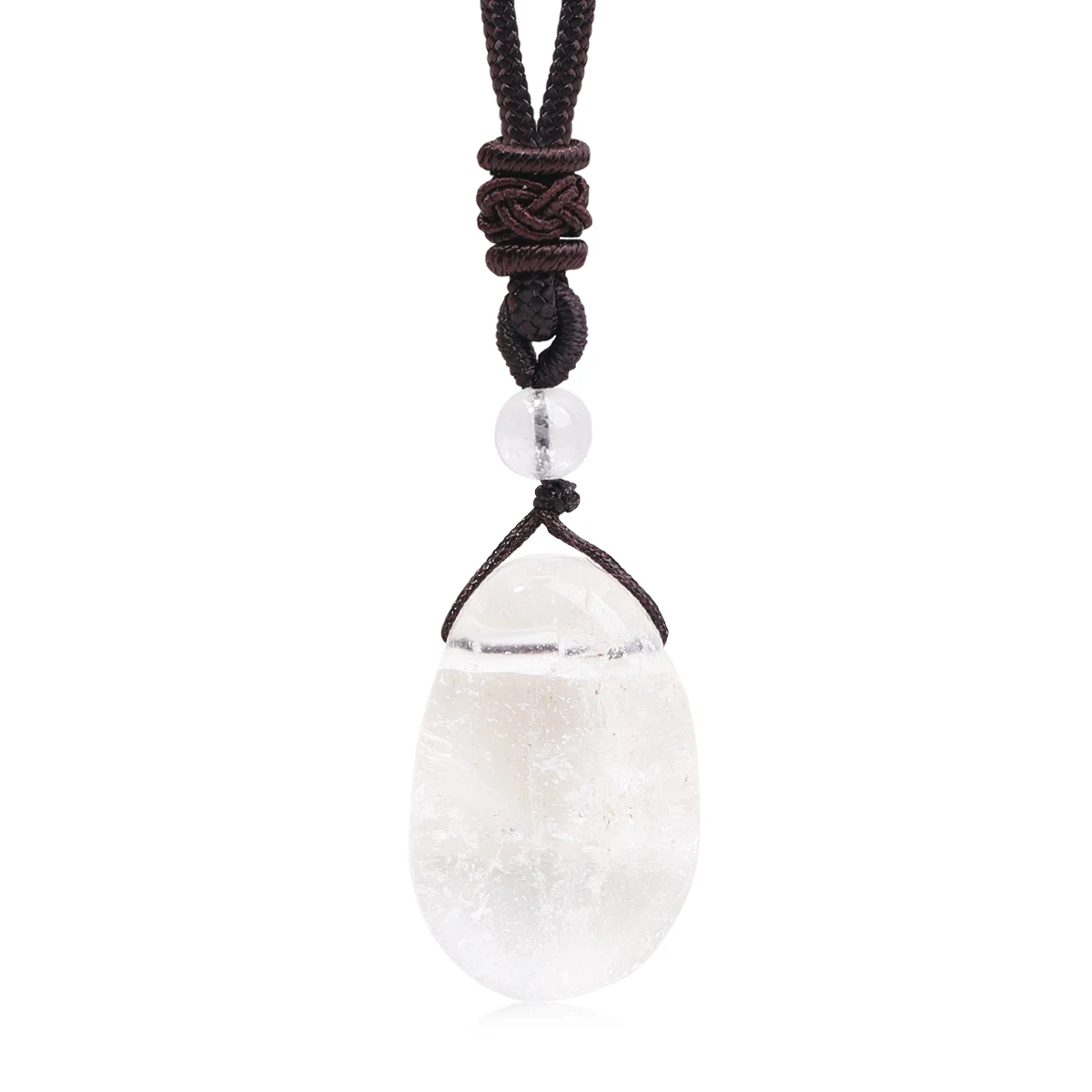 Natürliche Edelstein-Halskettenanhänger aus Amethyst, Rosenquarz und Klarquarz für Männer und Frauen, Gesundheits- und Wohlstands-Schmuck – Detail 22