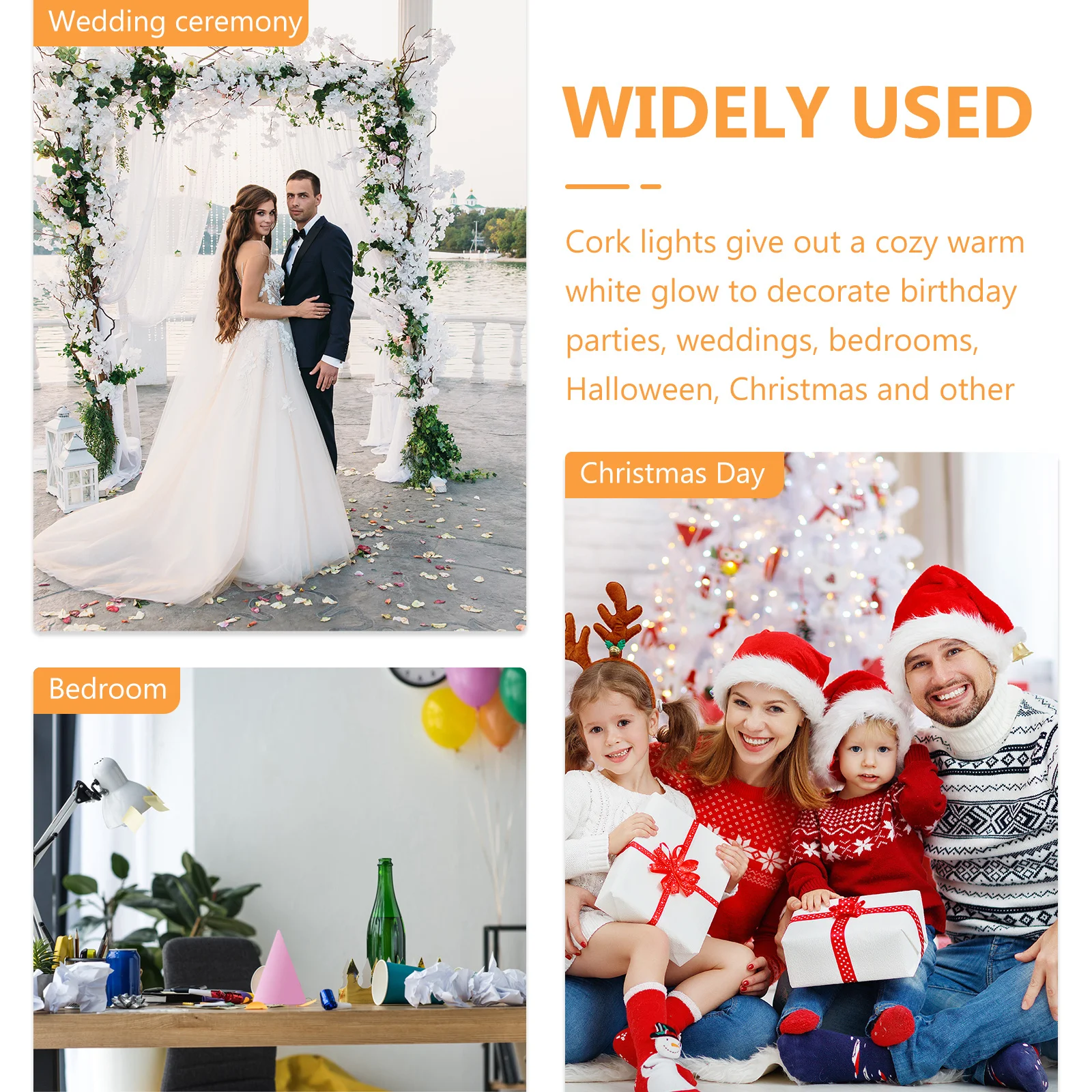 زجاجة النبيذ أضواء الفلين 20 المصابيح سلسلة أضواء البلاستيك DIY بها بنفسك شكل شرفة درابزين سياج ديكور احتفالي ضوء مقاوم للماء #1