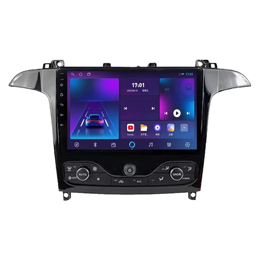Android 16 Autoradio Voor Ford S Max S-MAX 2006-2015 Voor Ford Galaxy 2014 Carplay Multimedia Video speler navigatie GPS Geen 2din - afbeelding 2