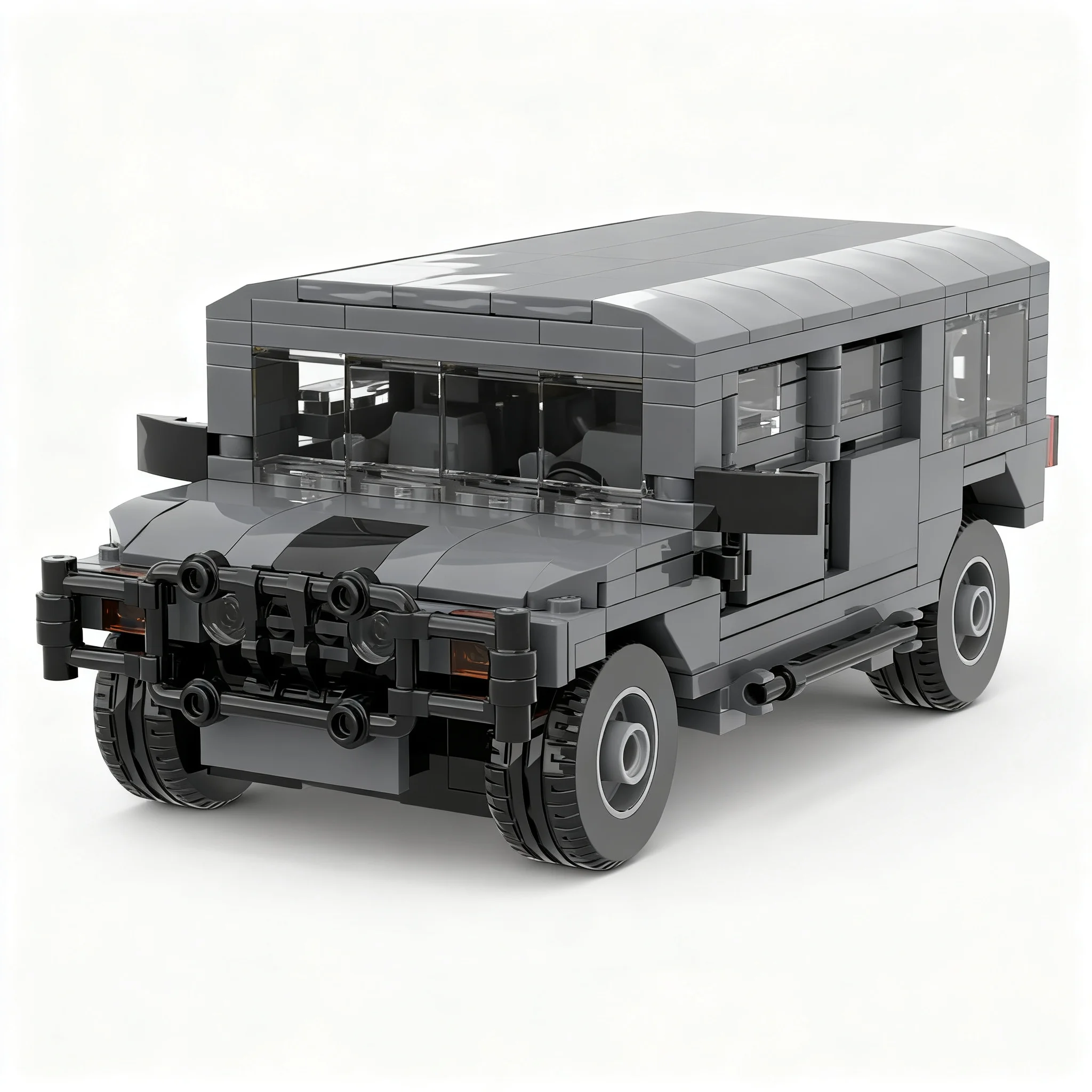 407pcs MOC Creator Expert Grey Hummered H1 Model Building Blocks Christmas Gift Toy Art 3D Creative Assemble DIY Construction