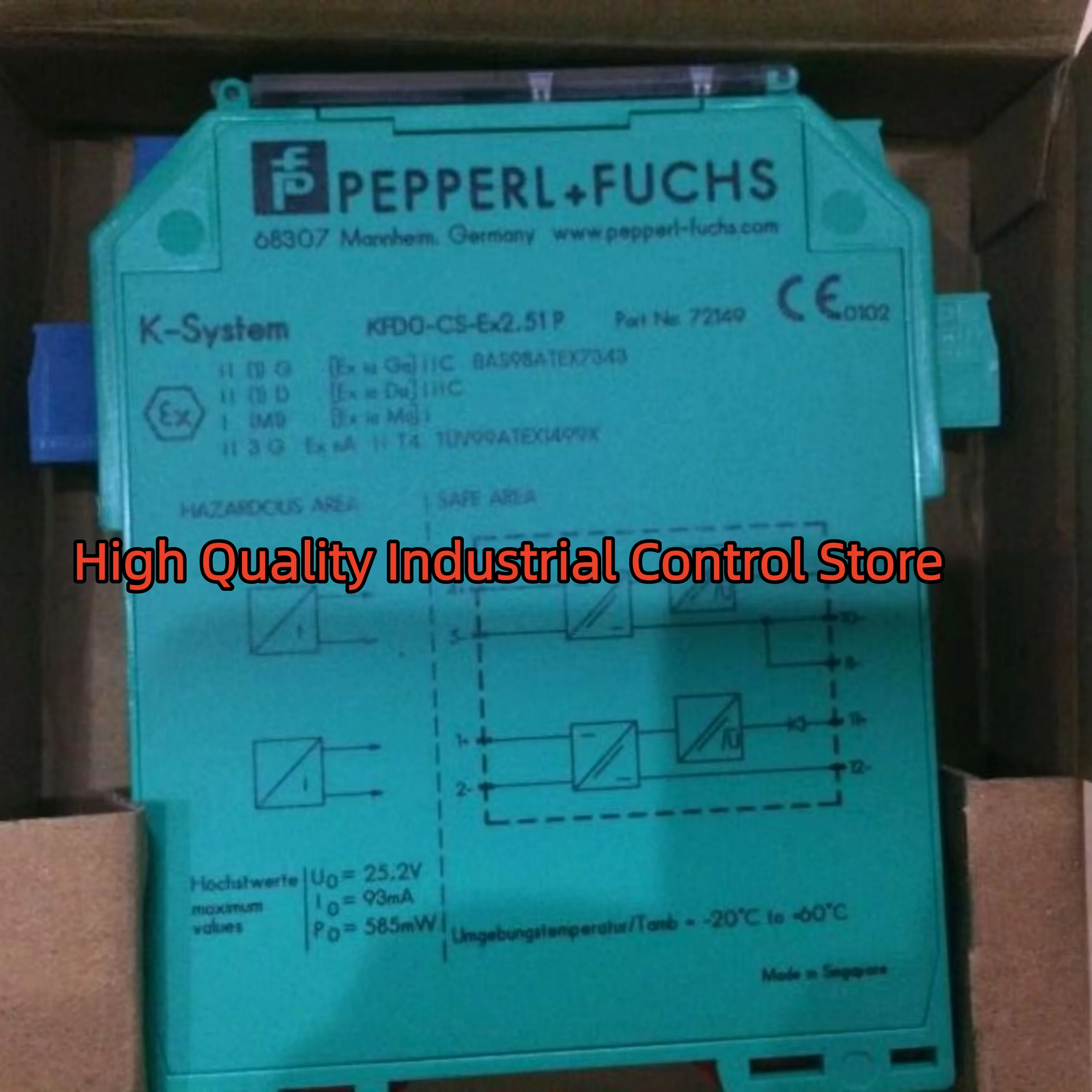 حاجز أمان أصلي جديد KFD0-CS-Ex2.51P KFD2-SR2-EX2.W