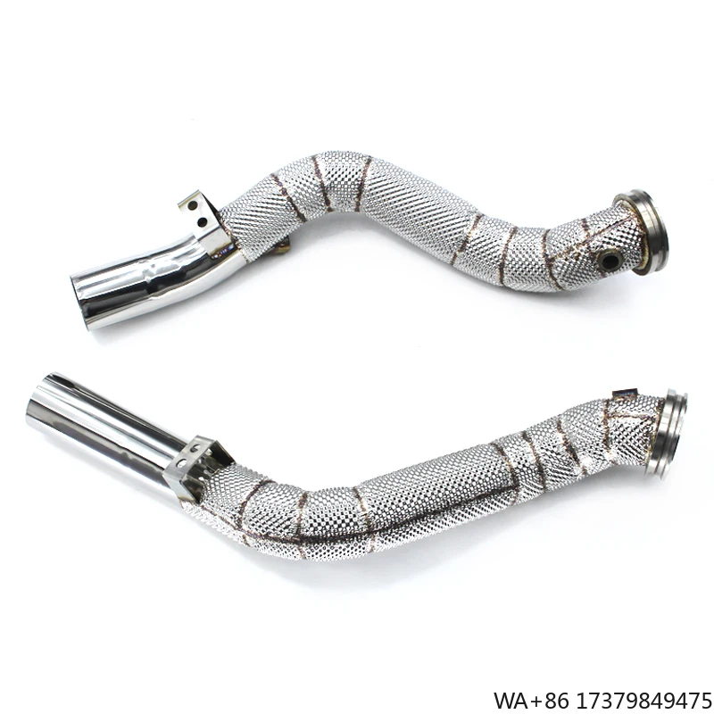 

Yooking Free Flow Exhaust Downpipe Car Exhaust System for Maserati Ghibli 3.0T 2014-2016 Stainless Steel Exhaust Pipes