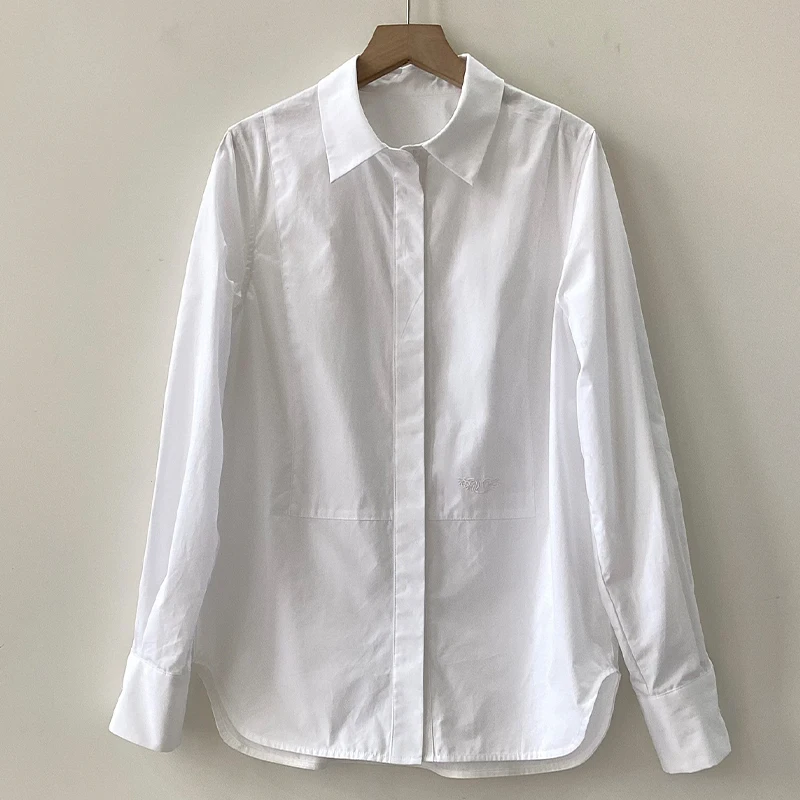 Zadig Casual Blouses Female Cotton Youthful Fashion Embroidery White Shirts Women Elegant New Summer Blouses Shirt Clothing