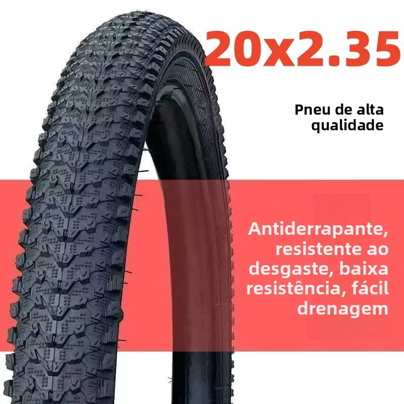 Pneu de Bicicleta de Montanha 20×235 para Crianças, Pneu de Desempenho para Carros de Escalada, Pneu Externo para Bicicleta O...