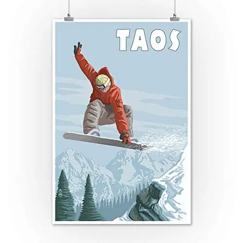 Jumping Snowboarder Metallblechschild Retro Wanddekoration Blechschild