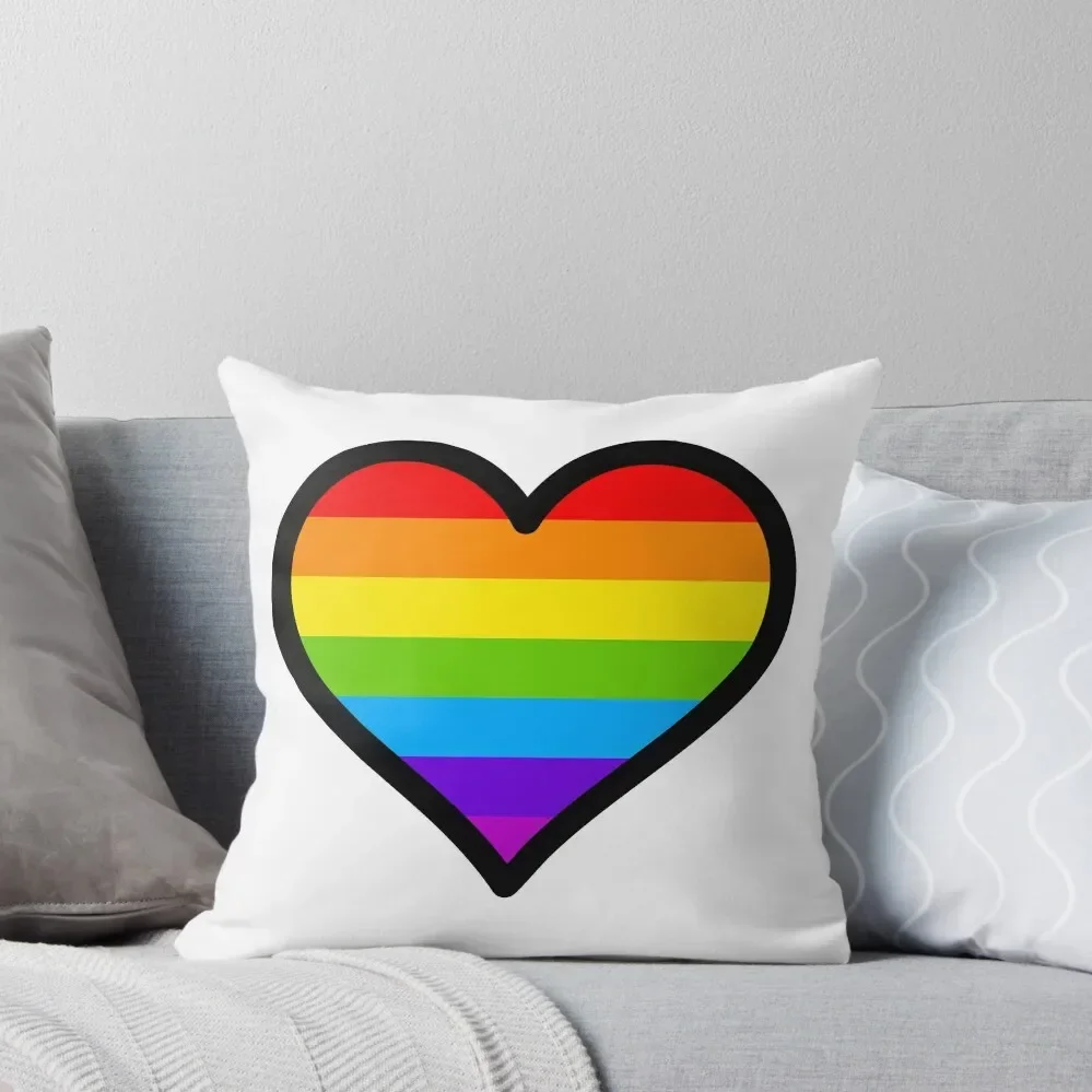 

Rainbow Heart by Wild Designs Throw Pillow Sofa Cushion autumn decoration christmas pillowcases pillow