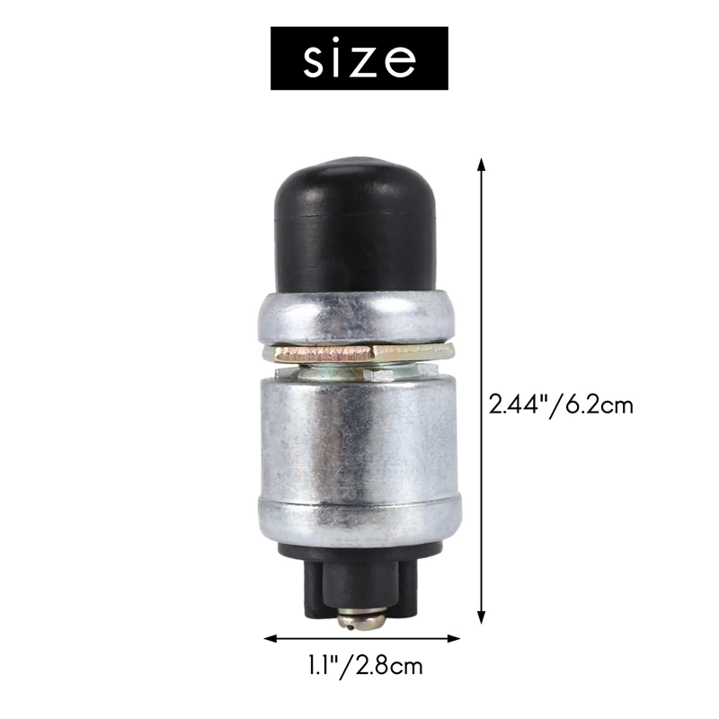 Pulsante di avviamento del motore per carichi pesanti Interruttore di avviamento momentaneo per carichi pesanti Interruttore di avviamento a pulsante resistente alle intemperie da 12 V CC (50 A)