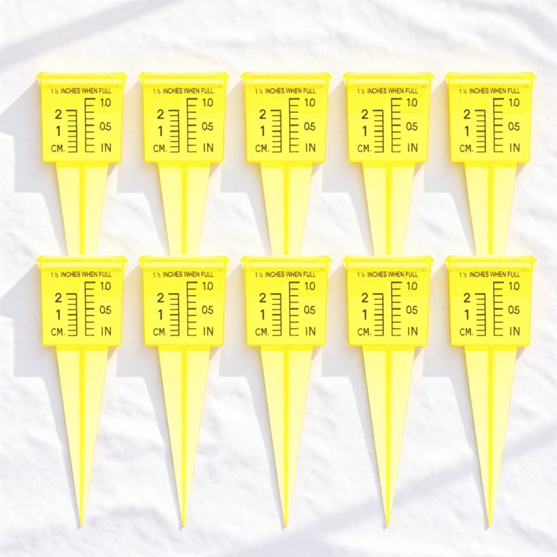 

10Pcs Rain Gauge Outdoor Plastic Rainfall Measuring Device Garden Water Measuring Tool Rainfall Measurement Rain Gauge