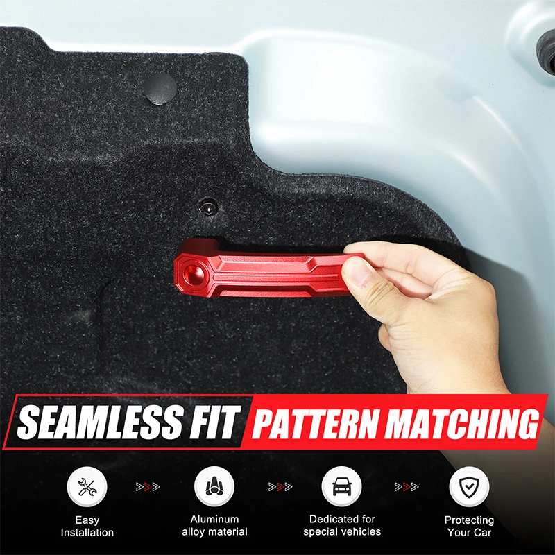 

Car Rear Trunk Door Cover Fit For Fiat 500 2007-2025 Aluminum Alloy Handle Accessories