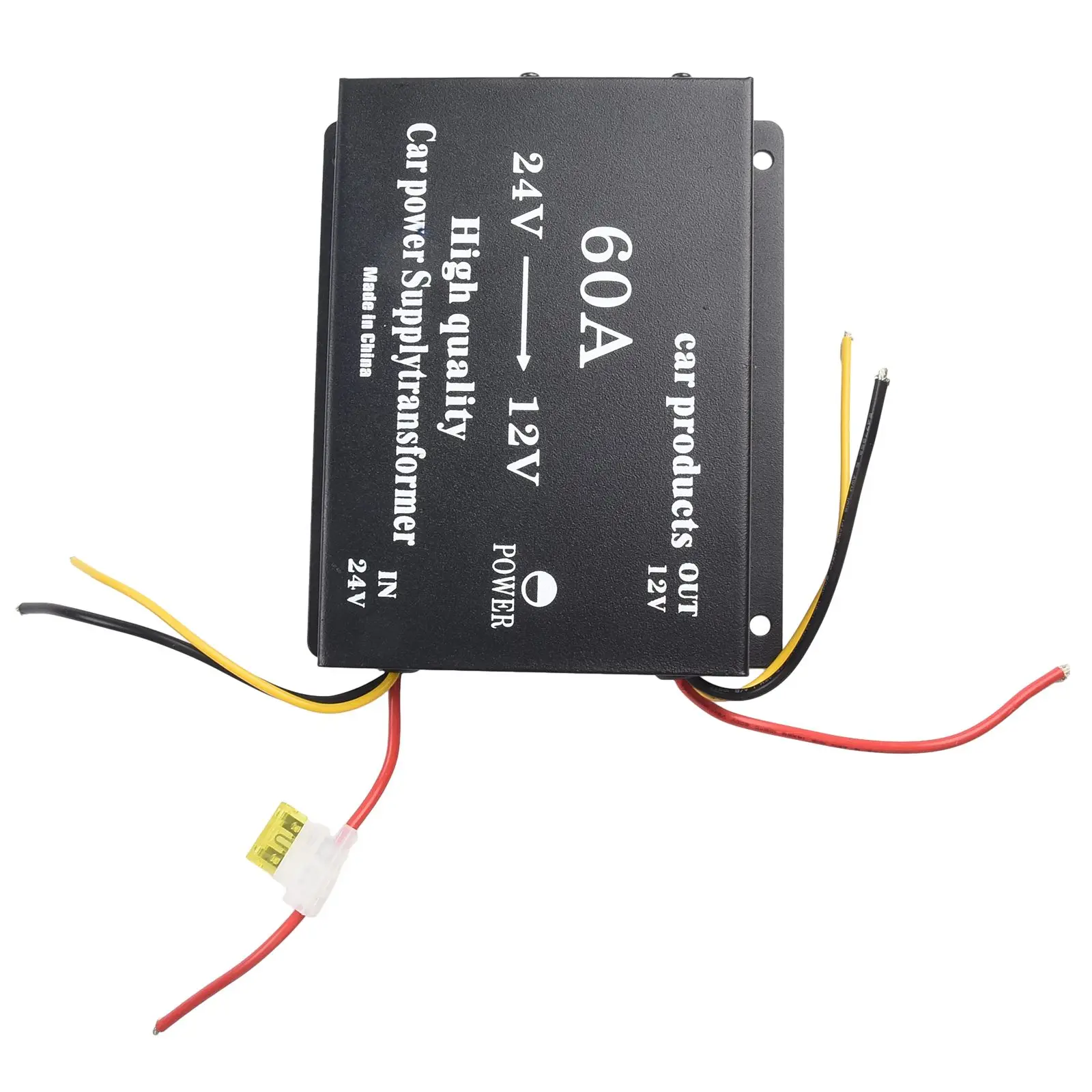 For 24V Trucks Or Buses Vehicle Transforme Step-Down Transformer 16cm X 13.6cm X 4.2cm Brand New High Quality Product