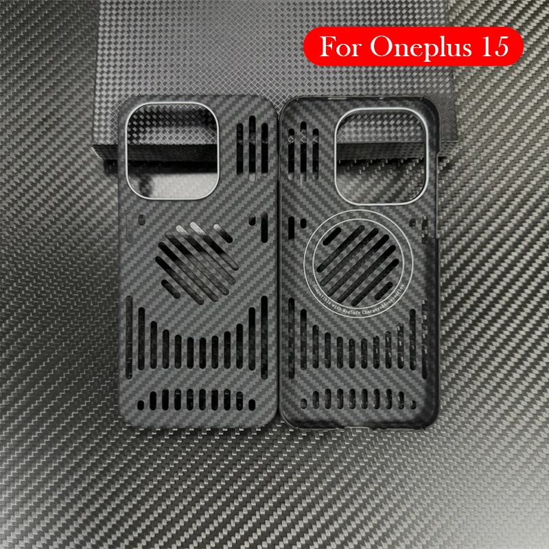 

Чехол из углеродного волокна для Oneplus 15, задняя крышка с рассеиванием тепла для ONEPLUS 15, 5 г