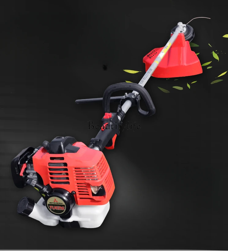 Grass Trimmer Two-Stroke Petrol Driven Mower Brush Cutter Household Weeding Machine Lawn Pruning