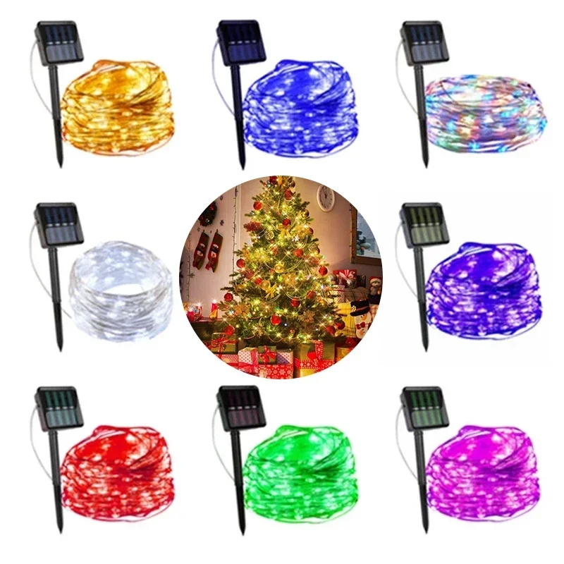 5/10/20/30M LED Outdoor Solar Lamp String Lights  Fairy Holiday Wedding Party Garland Solar Garden Waterproof for Home Led Decor