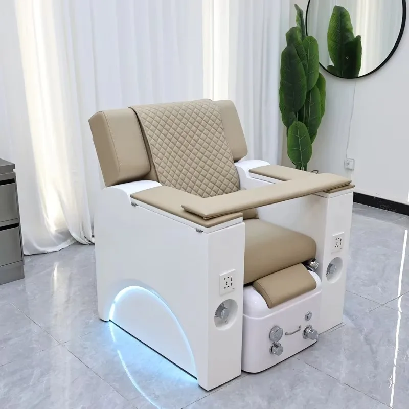 High Quality Beauty Electric Massage Eyelash Manicure Sofa Foot Bath Chair Pedicure Chairs Nail with Led Lighting