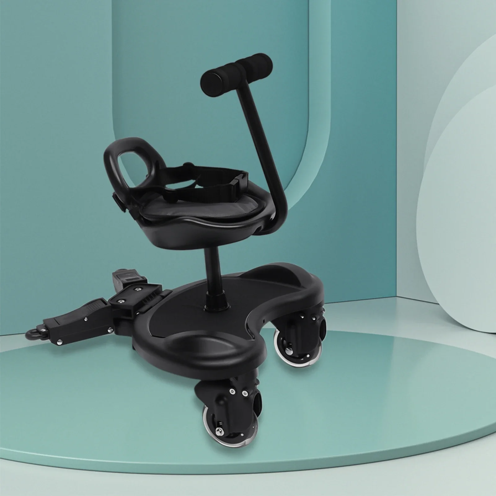 Universal 2-in-1 รถเข็นเด็ก BOARD,เด็ก Rider รถเข็นเด็กสิ่งที่แนบมาที่ถอดออกได้ที่นั่งยืน BOARD,ถือเด็กได้ถึง 44lbs