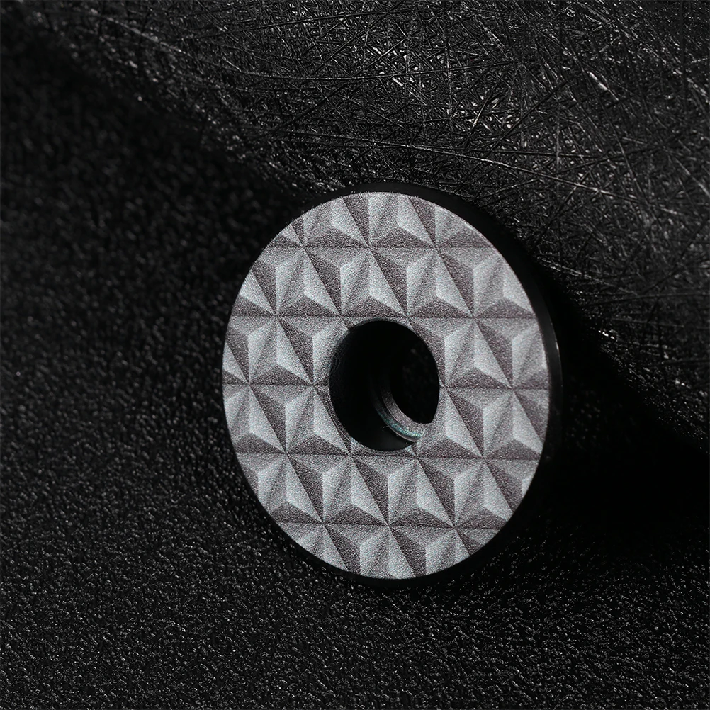 

2Pcs Bike Headset Caps Professional Titanium Alloy Durable Lightweight Mountain Road Bike Stem Cover Wear Resistant Bowl Caps