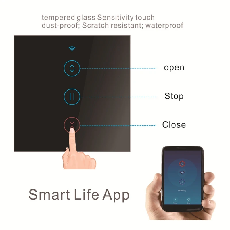 Tuya Smart Life interruptor de cortina Control remoto persianas motor persiana enrollable para Google Home Smart Home enchufe de la UE