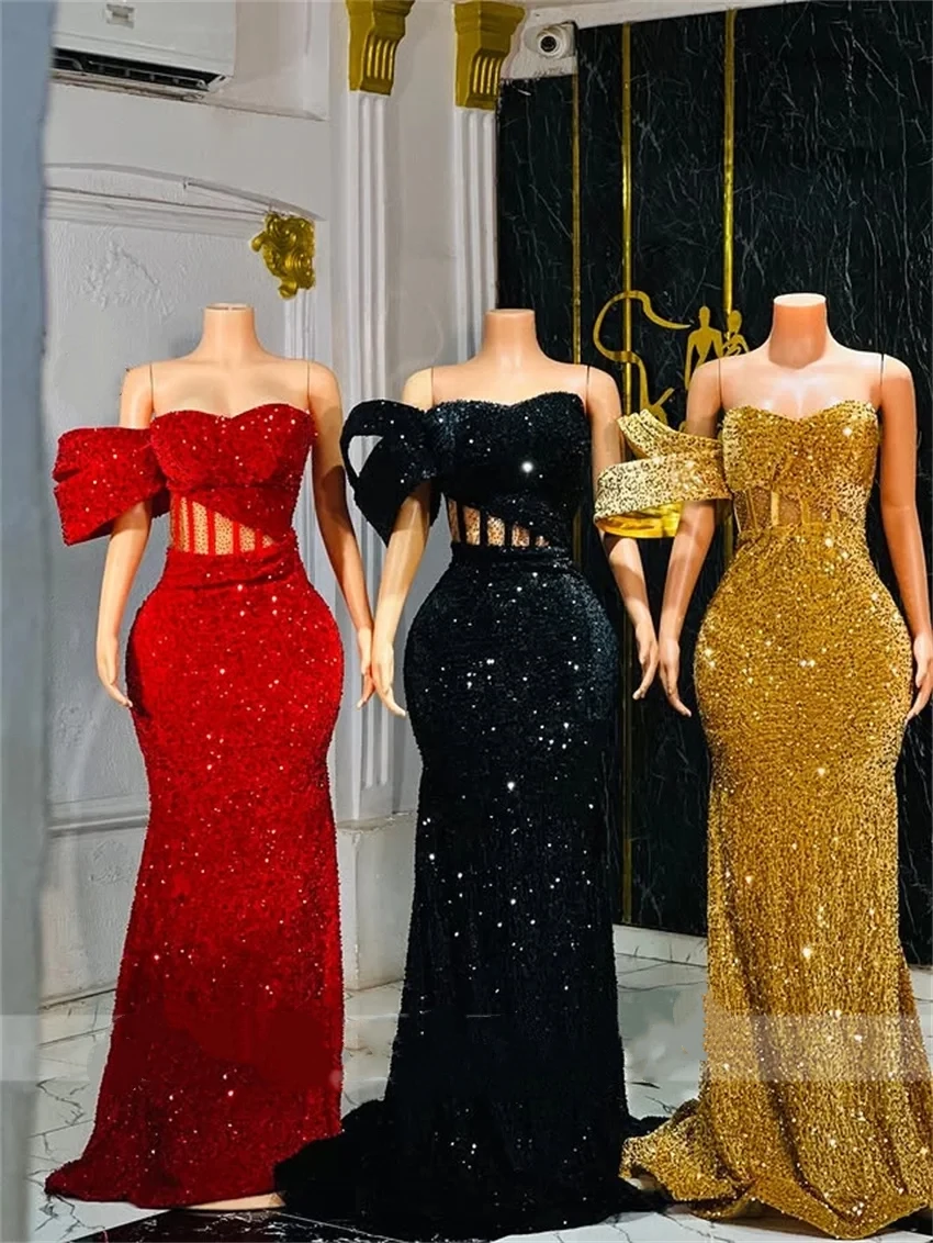 

Customized Elegant Mermaid Sparkling 3D Glitter Cocktail Ball Dress 2026 Sexy Sweetheart Formal Occasion Party Evening Dress