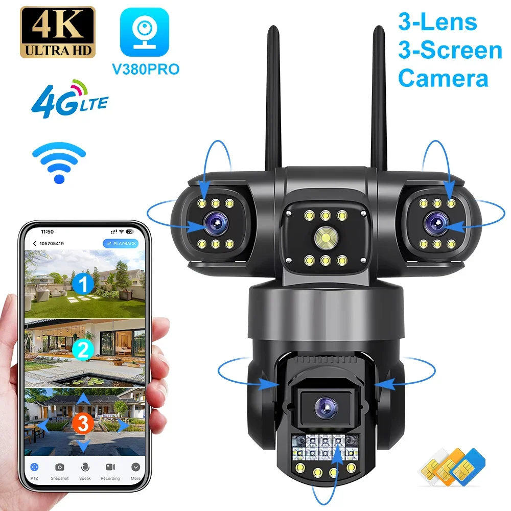 v380-pro-4g-outdoor-waterproof-camera-4k-three-lens-three-screen-monitor-night-vision-security-ptz-wifi-network-cctv-home-ip-cam