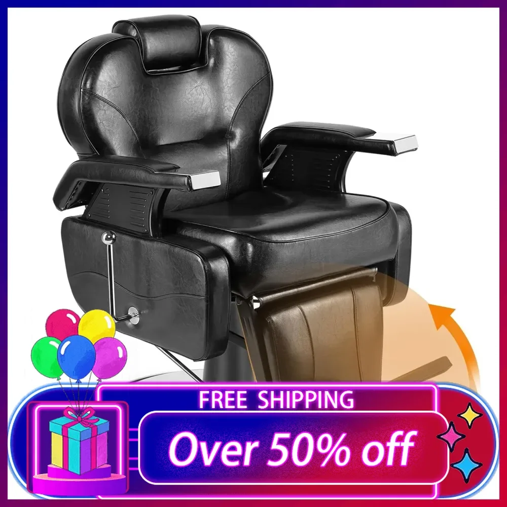 

Black All Purpose Hydraulic Recline Barber Chair Salon Beauty Styling Chair for Beauty Shop