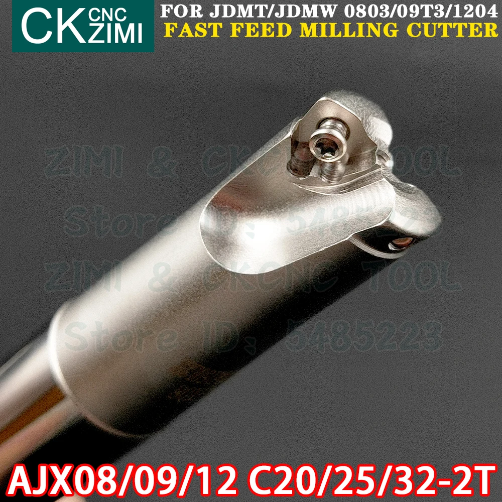 AJX08 AJX09 AJX12 C20/C25/C32 150/200/250/300mm 2T Fast Feed Milling Tool Holder Milling Cutter Indexable Tools for JDMW Inserts