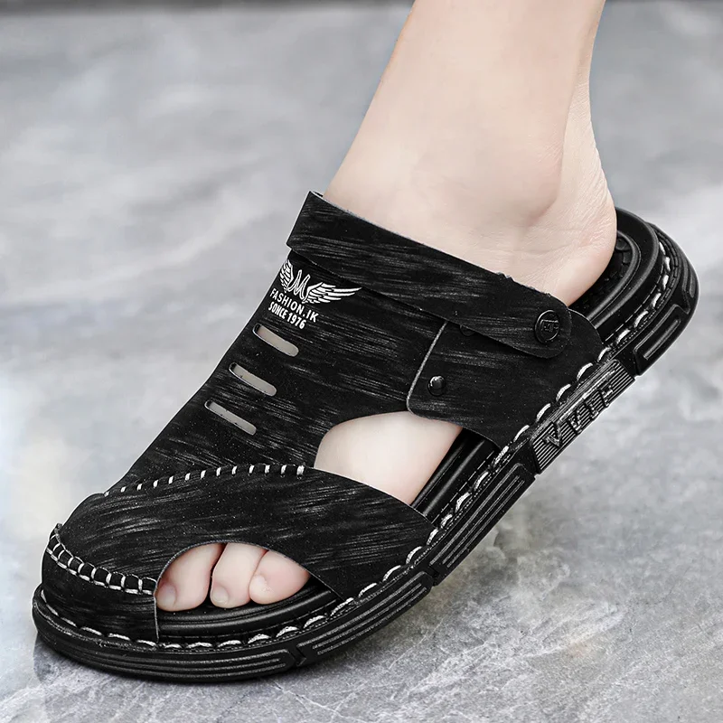 Sneakers Men Sandals Summer Shoes 2024 New Plus Size Mens Sandal Fashion Casual Outdoor Beach Slippers Breathable Wading Shoes