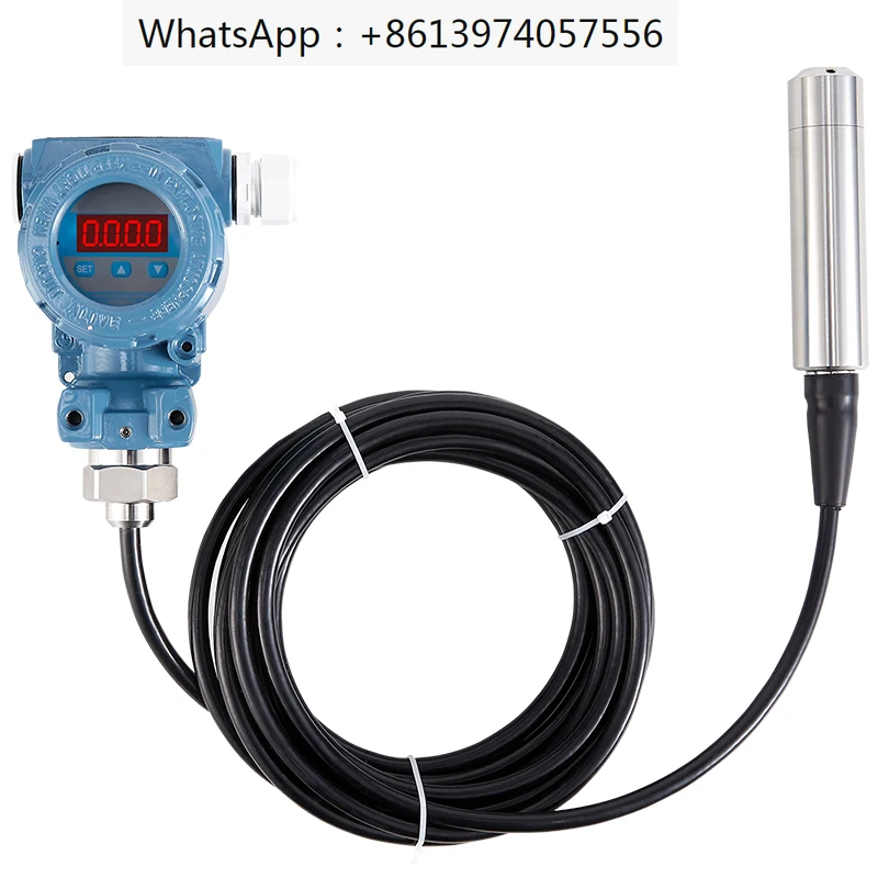 Input type liquid level transmitter 4-20mA static pressure liquid level gauge with display split type water level sensor 485