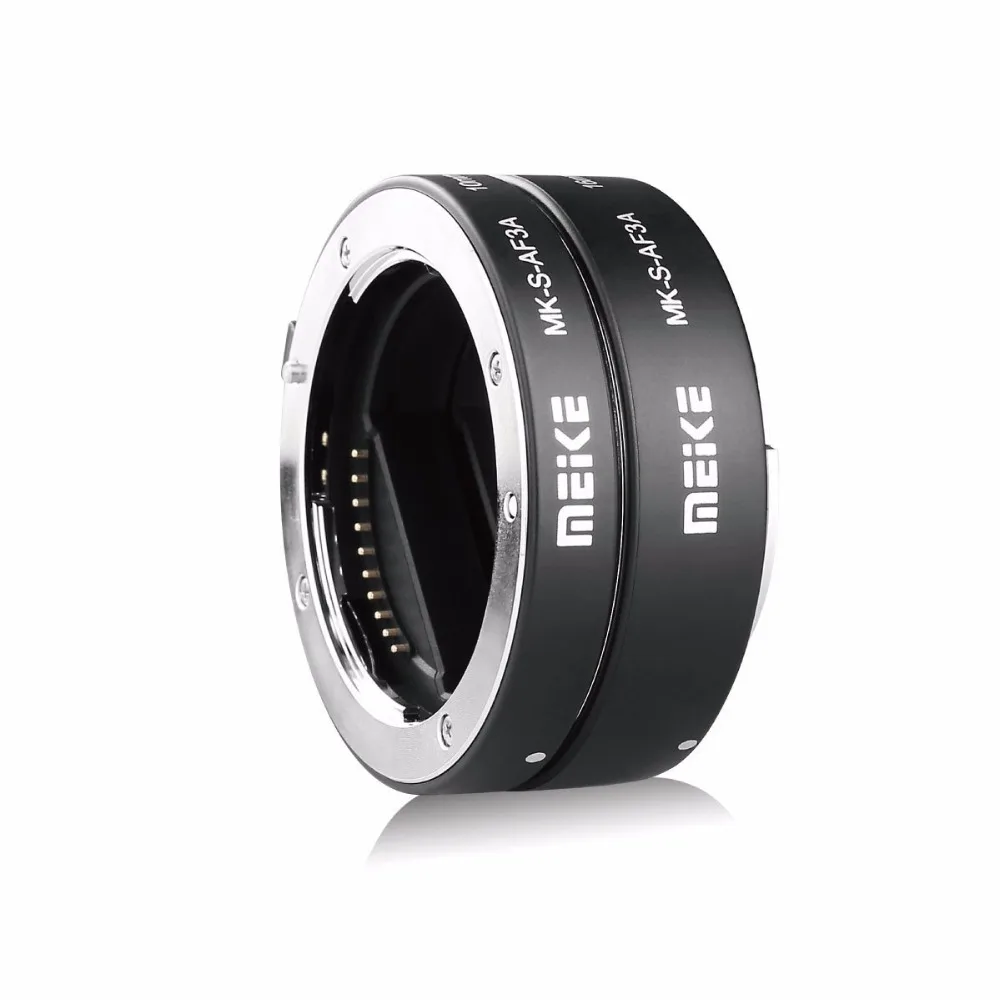 MEKE Meike MK-S-AF3A Metal AF Macro Extension Tube Auto Focus Adapter ring 10mm 16mm for Sony Mirrorless A7 NEX E-Mount Camera