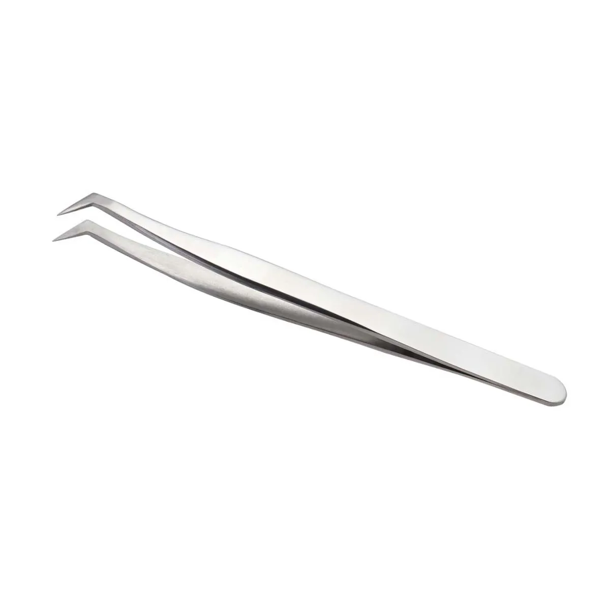 تطعيم الرموش وهمية الملقط الفولاذ المقاوم للصدأ عالية الدقة غرامة تلميح خفيفة الوزن الرموش ماكياج أداة لحفل الزفاف #4