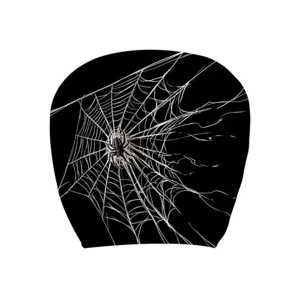 2PCS Spider Web Spider Car Headrest Covers Exaggerated Soft Comfortable Car Pillowcase Stain-Proof Oil-Proof Washable