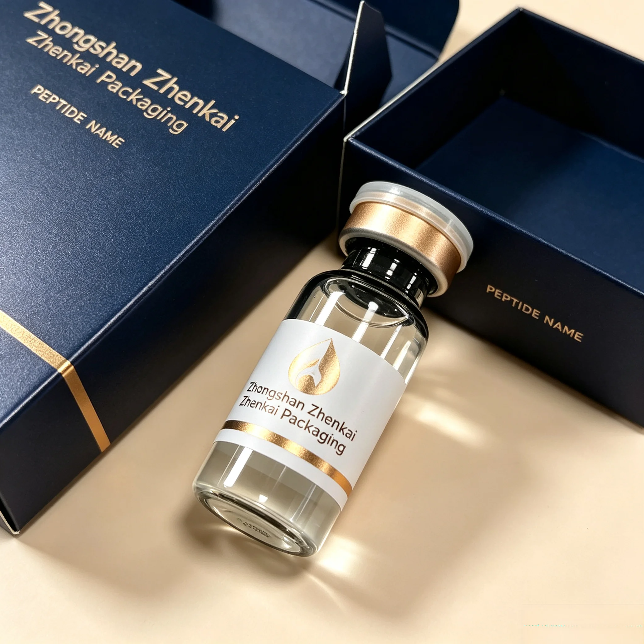 3ml 5ml 10ml Beauty Fitness Vials Custom Print Peptide Packaging Stickers Carton Boxes Custom Nutritional Supplement Labels