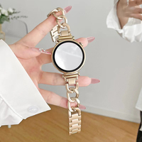 18mm 20mm Stainless Steel Band For Samsung Galaxy Watch 7/6/5/4 40mm 44mm Active For Huawei Watch GT4 41mm Starlight Metal Strap