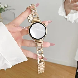 18mm 20mm Stainless Steel Band For Samsung Galaxy Watch 7/6/5/4 40mm 44mm Active For Huawei Watch GT4 41mm Starlight Metal Strap