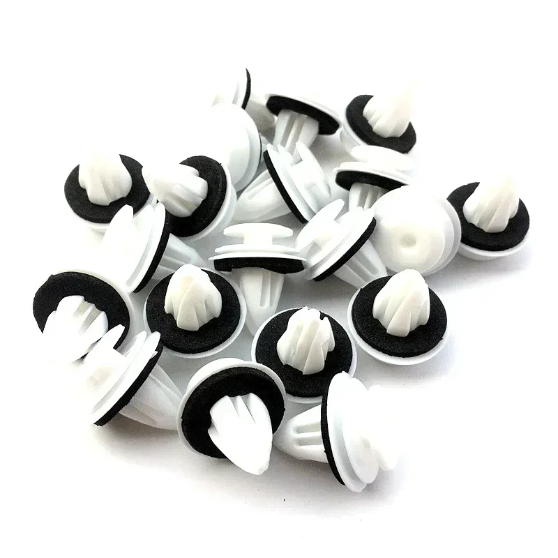 50PCS Door Panel Clip with Seal Ring Fastener Rivet Bumper Clip Retainer for BMW E34 E36 E38 E39 E46 M3 M5 Z3 X5 Car Accessories