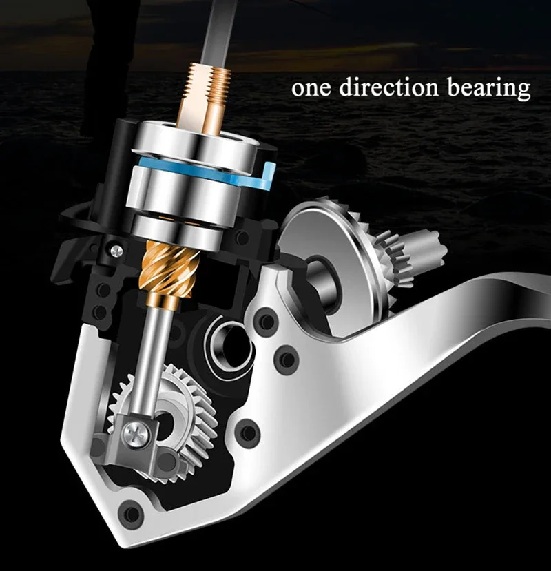 بكرة صيد معدنية كاملة 8000 بكرة تصفح المياه المالحة 12000 بكرات شارة الصيد البحري معدات صيد الأسماك