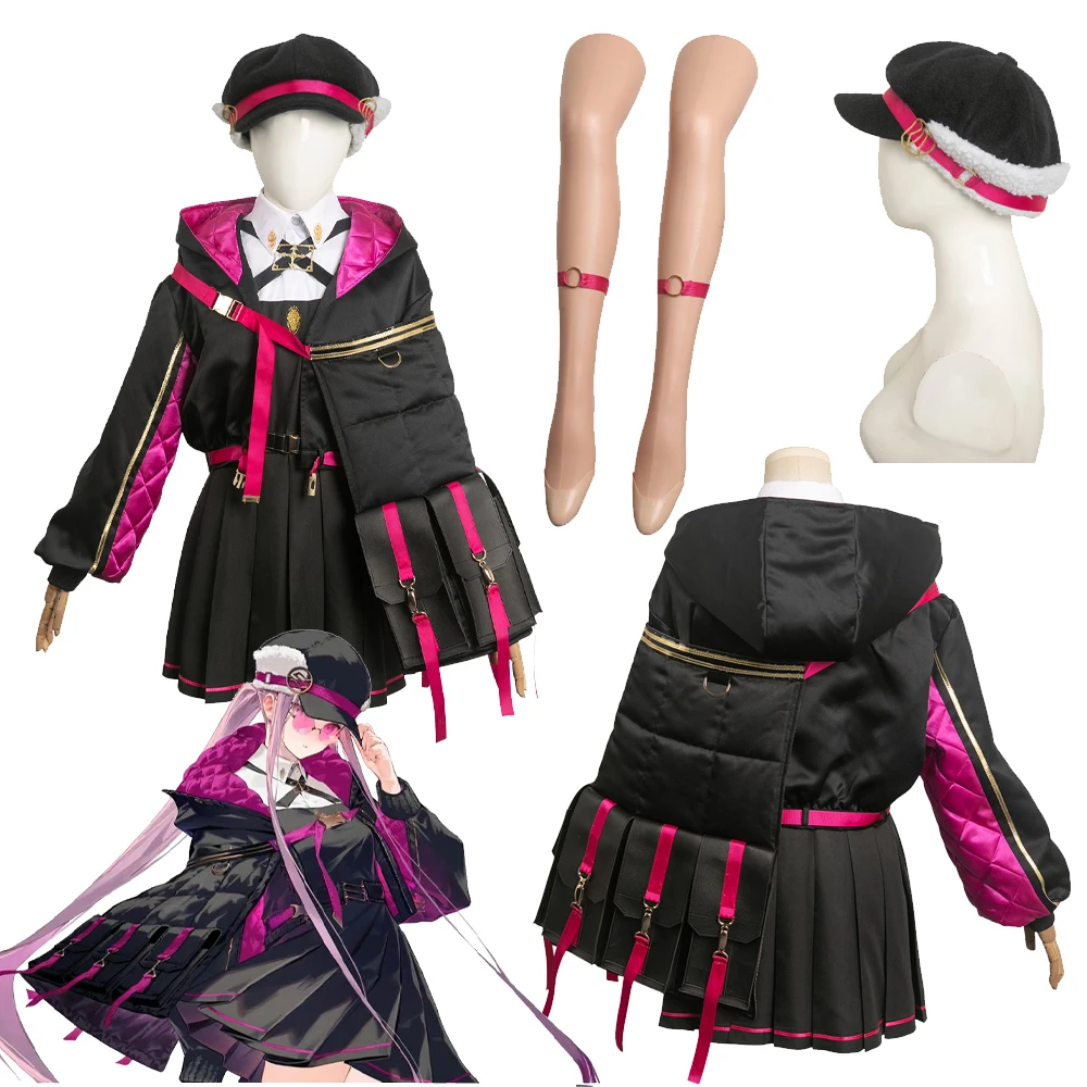 

Fate/Grand Order FGO Medusa Cosplay Costume Women Fantasy Coat Dress Hat Adult Girls Outfits Halloween Carnival Party Role Suit