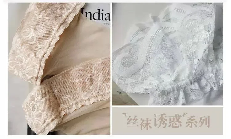 مثير الحمالة جورب الملابس الداخلية النساء الدانتيل الدانتيل علبة طويلة شفافة سوداء صافي موحدة إغراء جوارب شبكة صيد السمك الملابس الداخلية