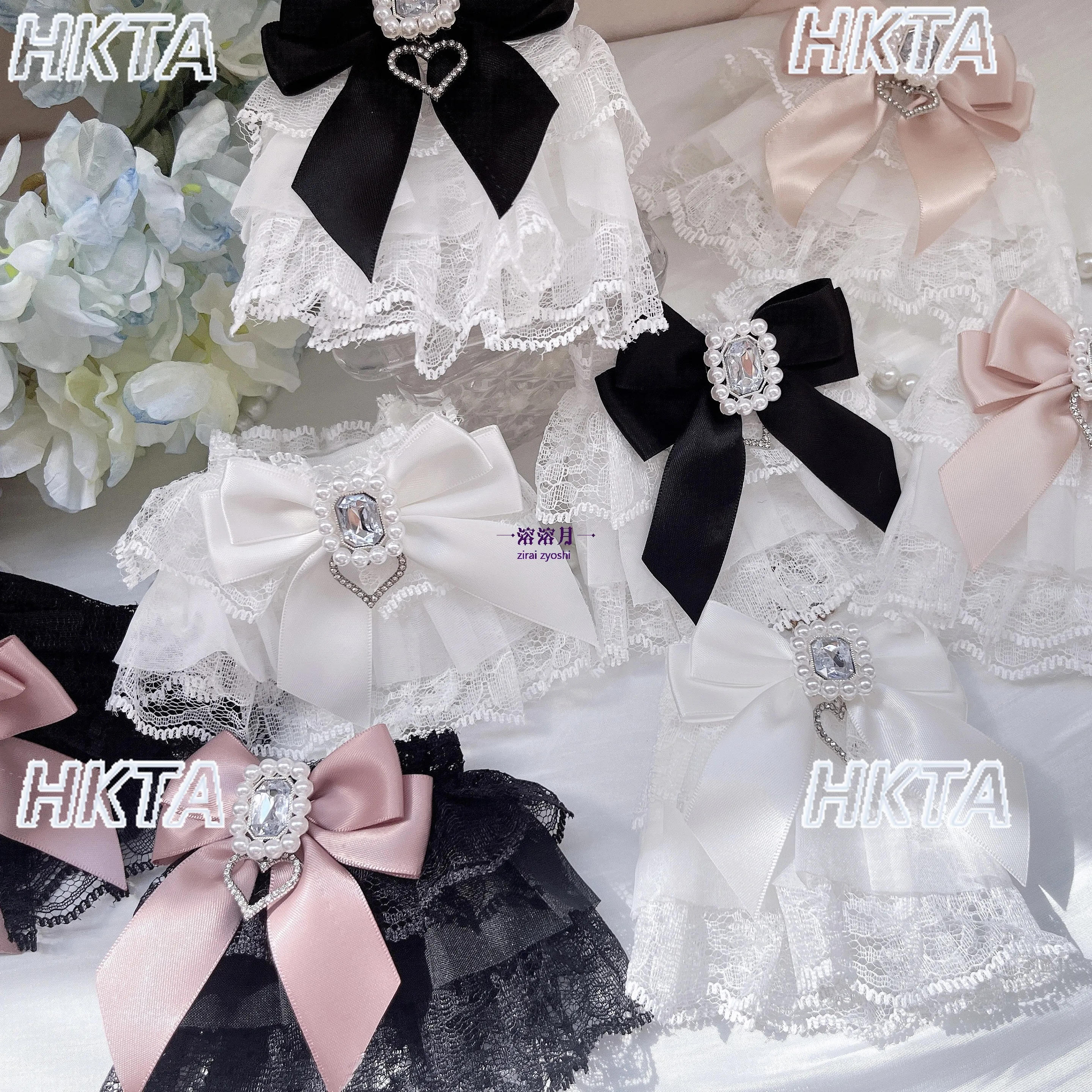 

Японский массовый продукт, милая Лолита, кружевной бант, рукав со стразами, женские милые черные ручные рукава, аксессуары для одежды, женские аксессуары