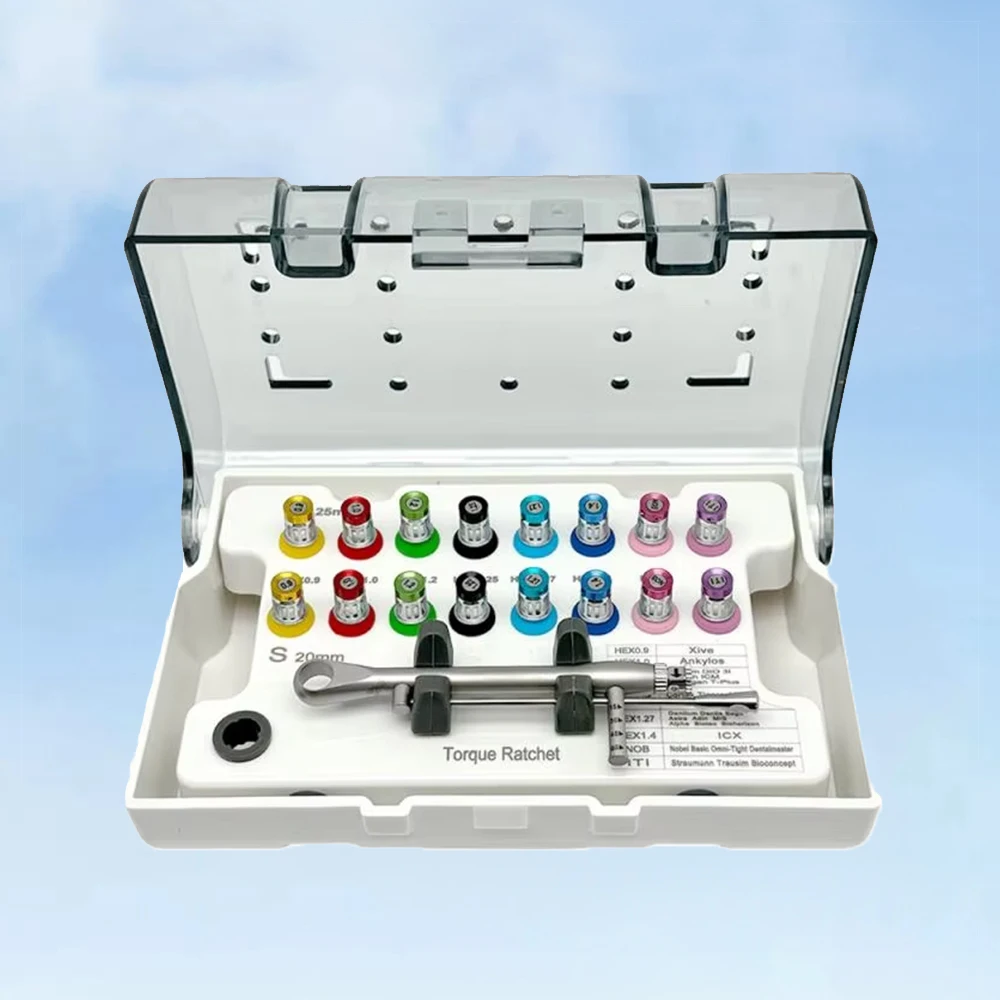 

Dental Implant Torque Wrench Screwdriver Prosthetic Kit Dental Instrument Autoclavable
